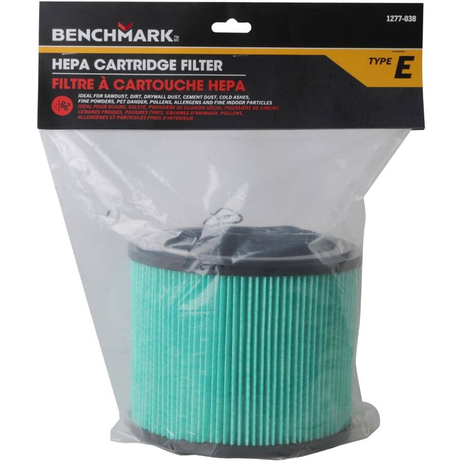 Wet / Dry Vacuum Replacement Hepa Cartridge Filter - 38 L & 45.6 L