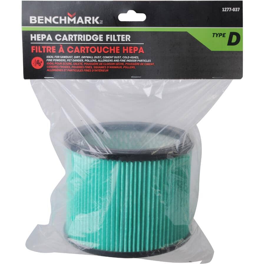 Wet / Dry Vacuum Replacement Hepa Cartridge Filter - for 15 L, 20 L, 30 L & 50 L