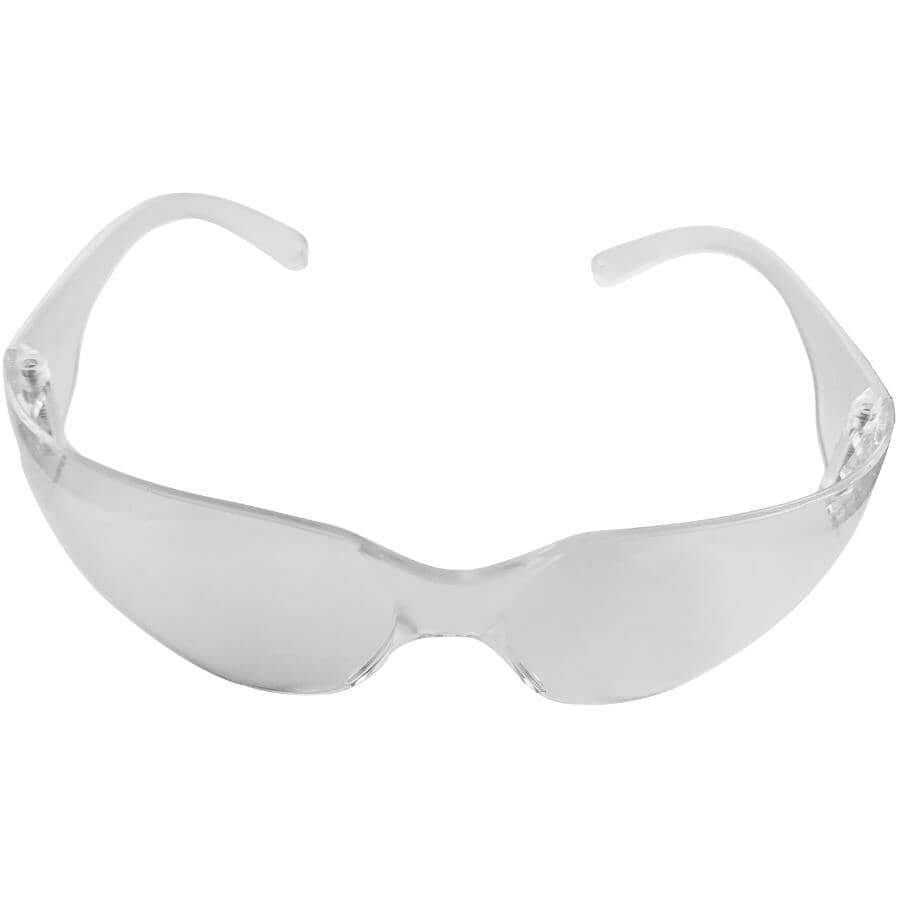 Wrap Around Frameless Safety Glasses - Clear