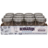 Wide Mason Jars with Lids - 500 ml, 12 Pack