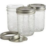 Wide Mason Jars with Lids - 500 ml, 12 Pack