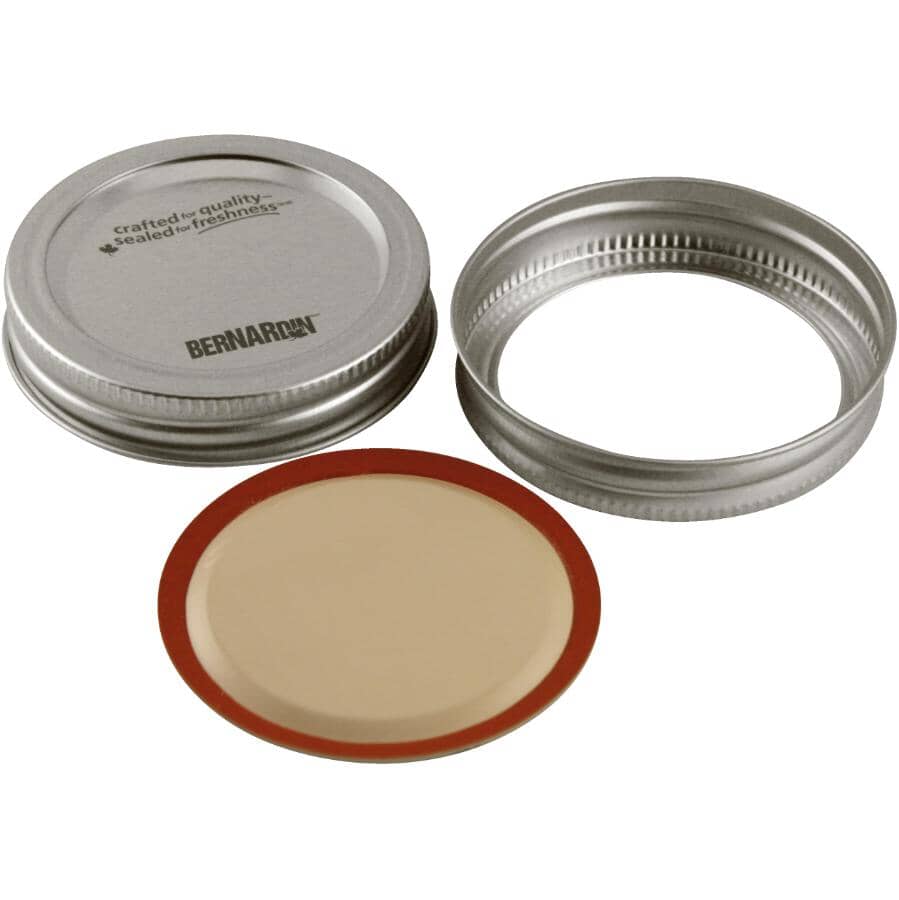 Wide Mason Jars with Lids - 250 ml, 12 Pack