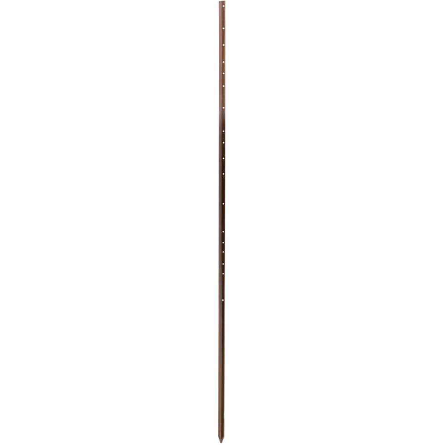 T-Rail Heavy Duty Fence Post - Brown, 8'