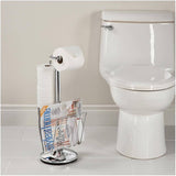 Magazine & Toilet Tissue Holder - Chrome