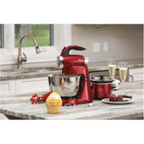 7-Speed Stand Mixer with 3 Qt Bowl (BC-3220CMR) - Metallic Red, 300W