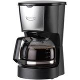 Drip Coffee Maker with Permanent Filter (BC-3804CB) - Stainless Steel & Black, 4 Cup