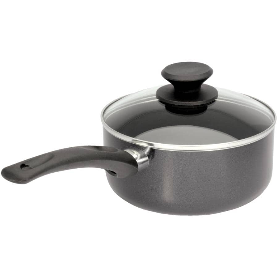 My Kitchen Non-Stick Saucepan - with Glass Lid, 2 Qt