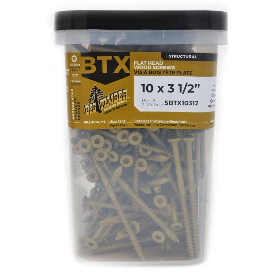 #10 x 3-1/2" Bronze Star Drive Deck Screws - 5 lb Pack