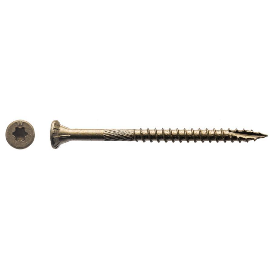 #10 x 3" Bronze Star Drive Deck Screws - 5 lb Pack