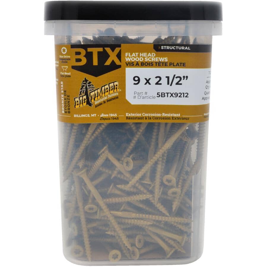 #9 x 2-1/2" Bronze Star Drive Deck Screws - 5 lb Pack