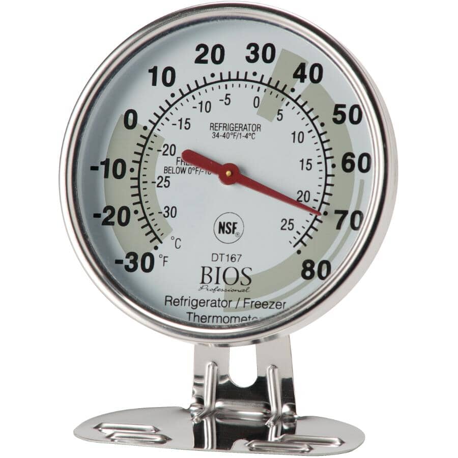 Dial Fridge & Freezer Thermometer - 3"