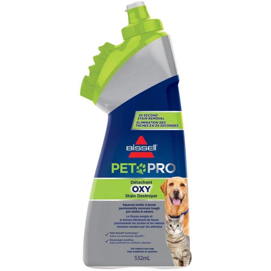 Pet Pro Oxy Stain Destroyer with a Built-in Rinseable Brush- 532 ml