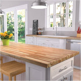 72" x 25.5" x 1.5" Finger Jointed Acacia Wood Countertop