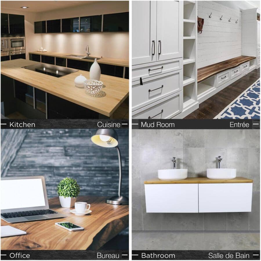 72" x 25.5" x 1.5" Finger Jointed Acacia Wood Countertop