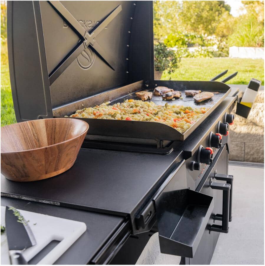 36" Original Iron Forged Griddle with Cabinet - 4 Burner, 768 sq. in.
