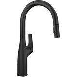 Rivana Single Handle Pull-Down Kitchen Faucet - Matte Black