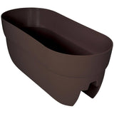 24" Deck Railing Planter - Brown