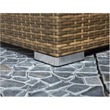 Georgette Wicker Sectional Set - 3 Pieces