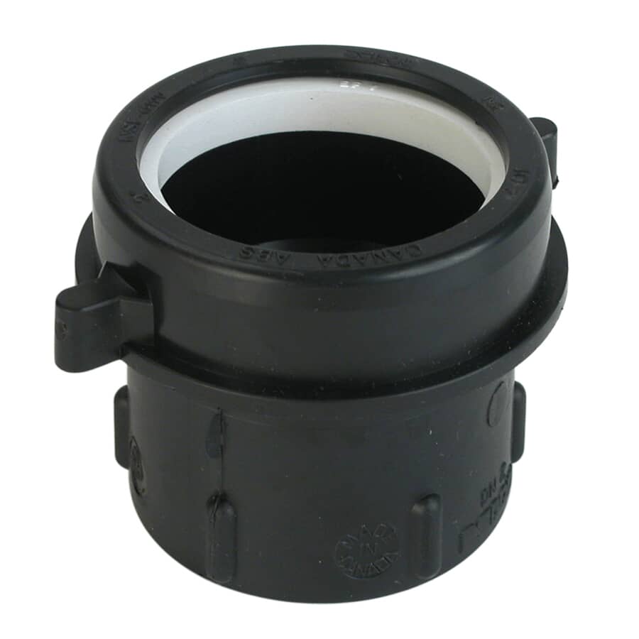 1-1/2" x 1-1/2"  Slip Joint ABS Adapter for Galvanized to DWV Pipe
