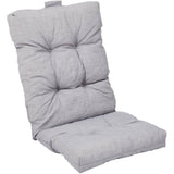 High Back Chair Cushion - Solid Grey