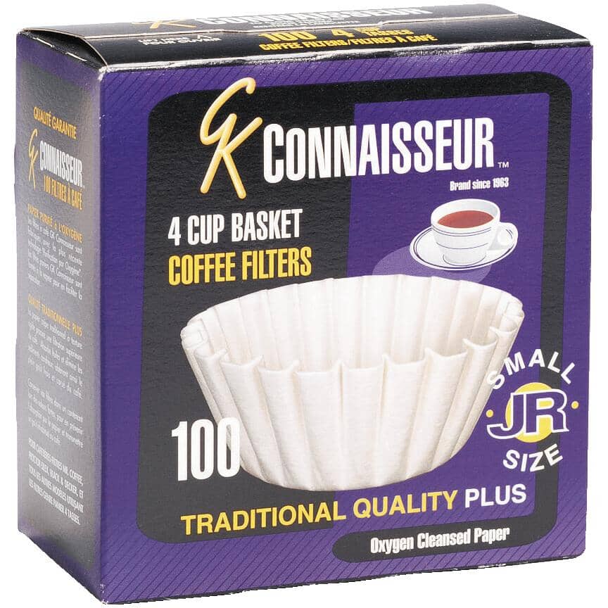 4-6 Cup Basket Coffee Filters - 100 Pack