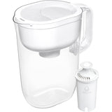 Huron Water Pitcher with Filter - White, 10 Cups