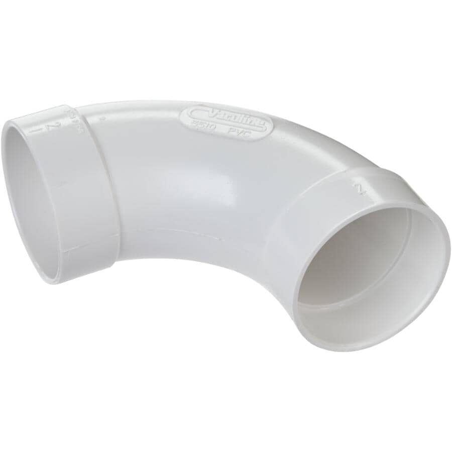 2" Central Vacuum System 90 Degree Sweep Elbow