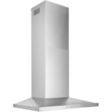 Slim Pyramid Wall Mounted Range Hood - with LED Light, 30", Stainless Steel