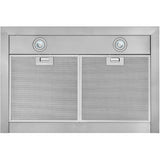 Slim Pyramid Wall Mounted Range Hood - with LED Light, 30", Stainless Steel