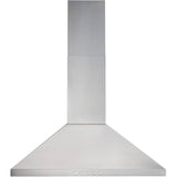 Traditional Pyramid Wall Mounted Range Hood - with LED Light, 30", Stainless Steel