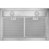 Traditional Pyramid Wall Mounted Range Hood - with LED Light, 30", Stainless Steel