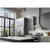 Traditional Pyramid Wall Mounted Range Hood - with LED Light, 30", Stainless Steel