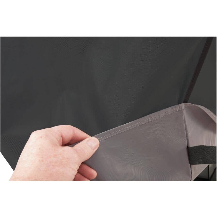 58" x 21.5" x 46" PVC Barbecue Cover, with Polyester Backing