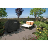 58" x 21.5" x 46" PVC Barbecue Cover, with Polyester Backing