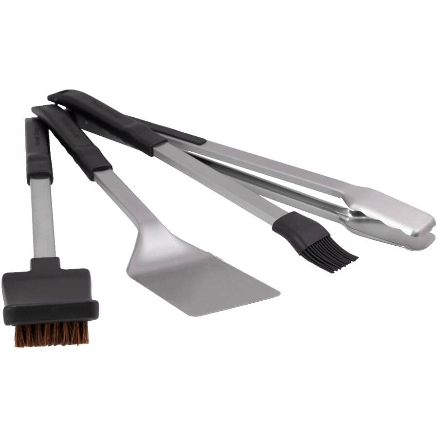 Baron Stainless Steel BBQ Tool Set - 4 Piece