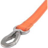 Polyester Webbing Dog Leash - Safety Orange, 1" x 6'