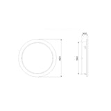 2-1/2" Satin Nickel Round Sliding Door Pull