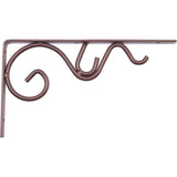 8" Decorative Daisy Shelf Bracket - Bronze