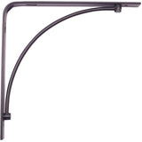 8" Decorative Shelf Bracket - Black