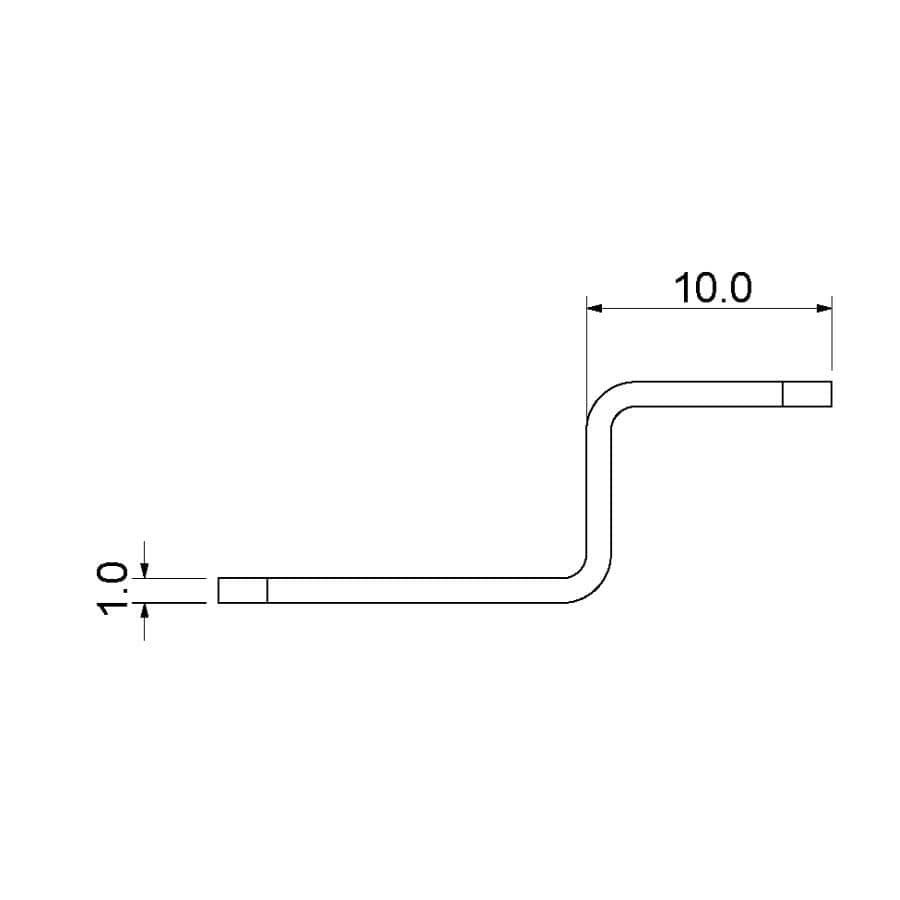 8 Pack Nickel Mirror Clips
