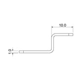 8 Pack Nickel Mirror Clips