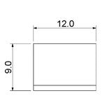 8 Pack Nickel Mirror Clips