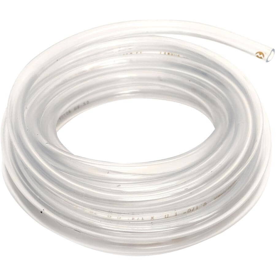 Clear Vinyl Tubing - 0.17" Inside Diameter x 1/4" Outside Diameter x 10'