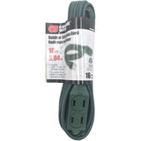 3 Outlet Outdoor Extension Cord - Green, 3 m