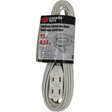 3 Outlet PXWT Outdoor Extension Cord - White, 4.5 m