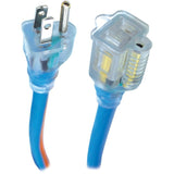 SJEOW Blue & Orange Outdoor Lighted Extension Cord - 15 m