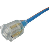 SJEOW Blue & Orange Outdoor Lighted Extension Cord - 7.6 m