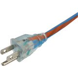 SJEOW Blue & Orange Outdoor Lighted Extension Cord - 7.6 m
