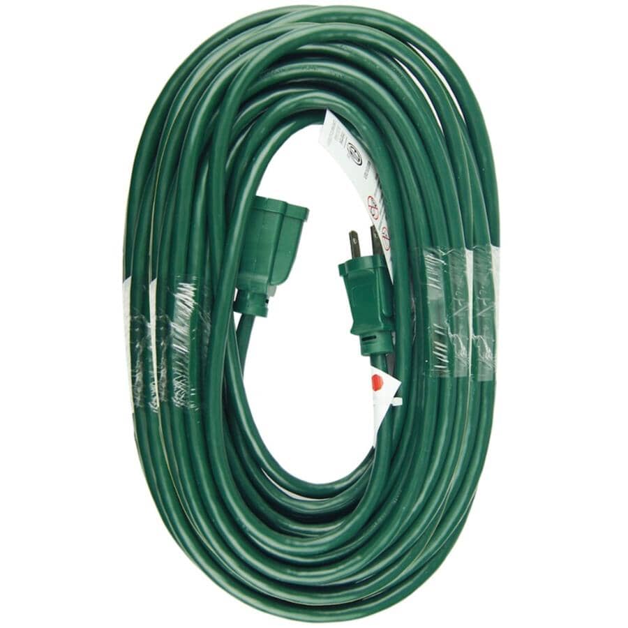 SJTW Green Outdoor Extension Cord - 24 m