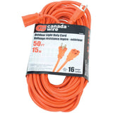 SJTW Light Duty Outdoor Extension Cord - Orange, 15 m